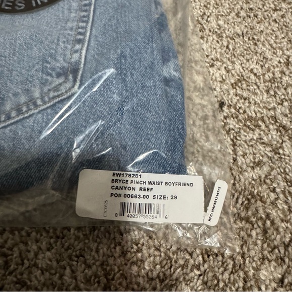 ETICA Bryce Pinch Waist Boyfriend High Rise Jeans - Faded Blue - Picture 9 of 15